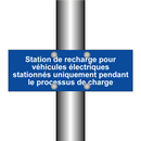 Station de recharge pour véhicules électriques stationnés uniquement pendant le processus de charge