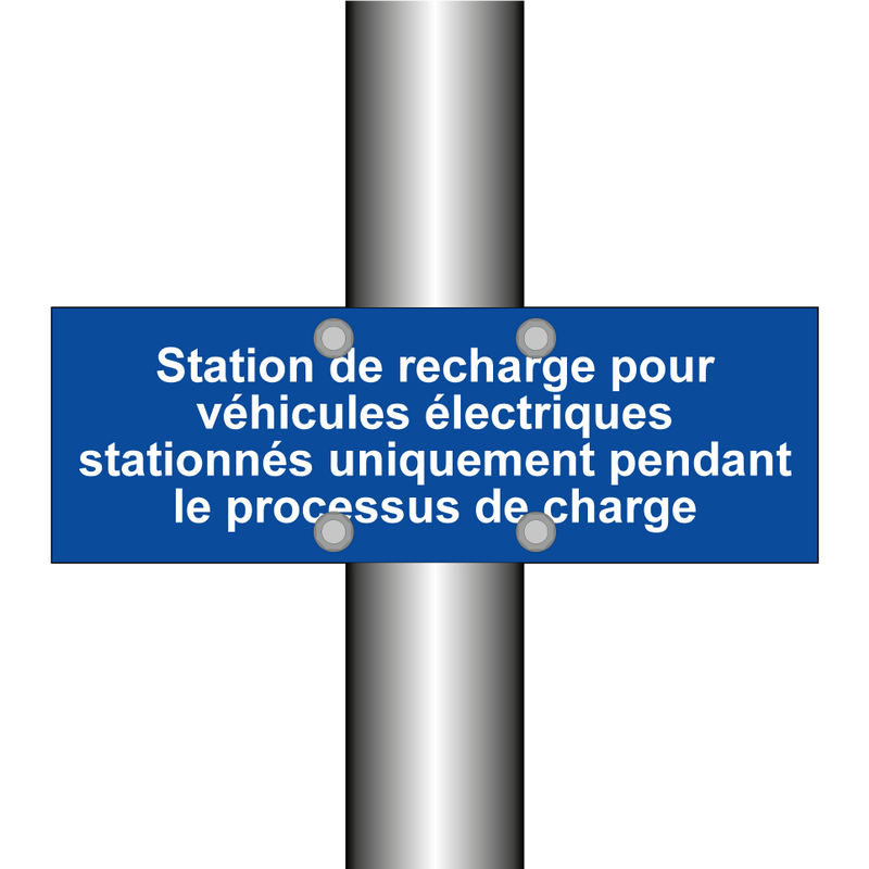 Station de recharge pour véhicules électriques stationnés uniquement pendant le processus de charge