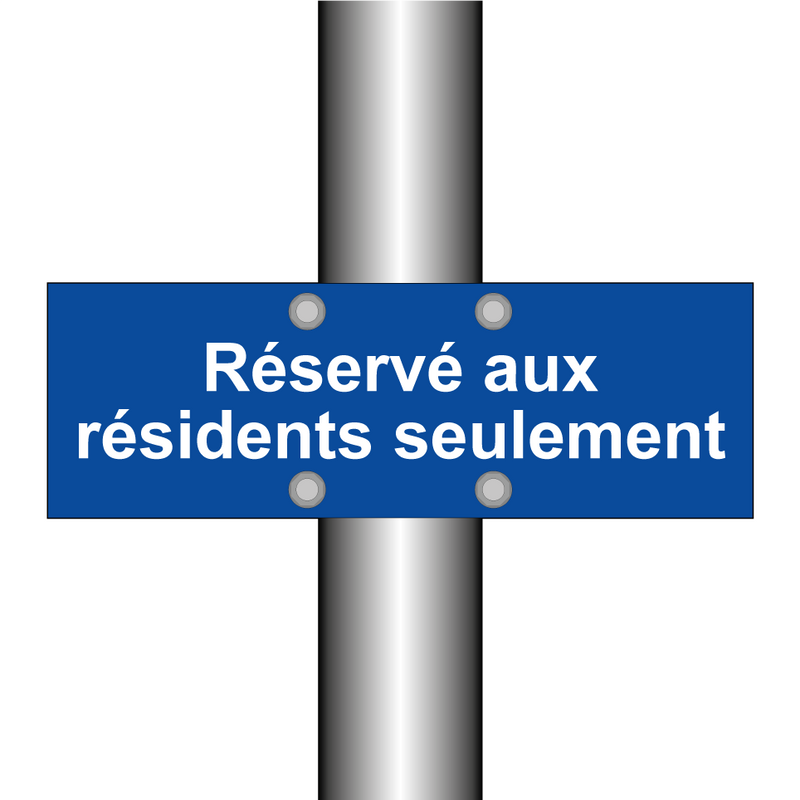 Réservé aux résidents seulement