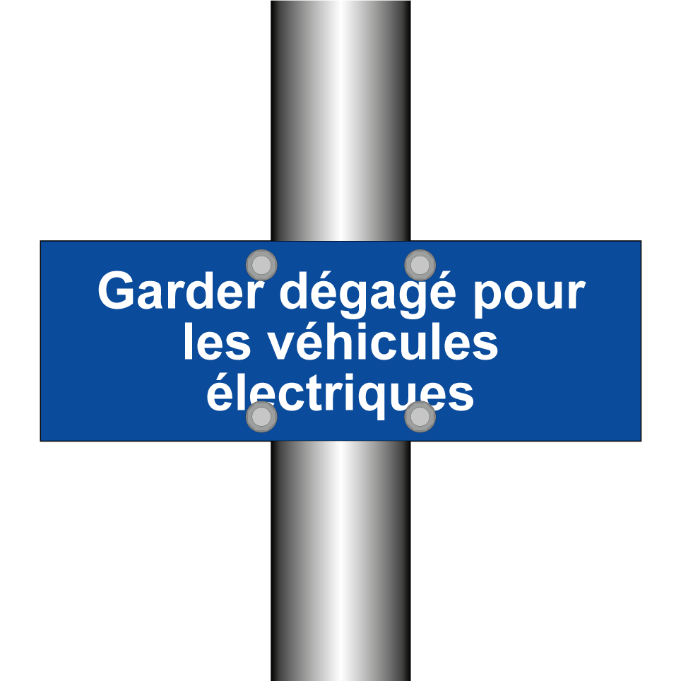 Garder dégagé pour les véhicules électriques