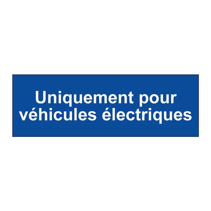 Uniquement pour véhicules électriques