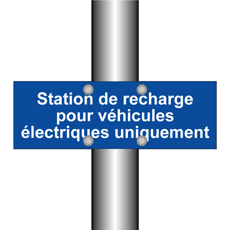 Station de recharge pour véhicules électriques uniquement