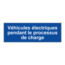Véhicules électriques pendant le processus de charge