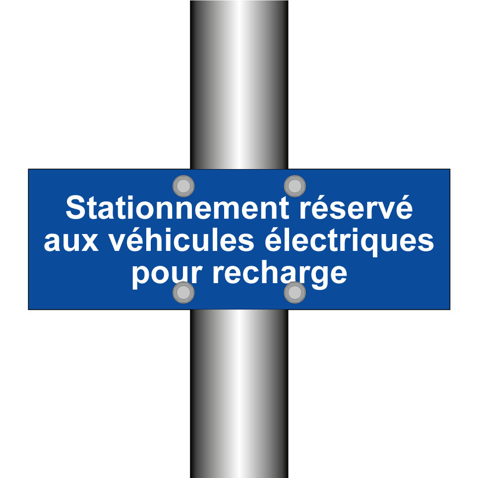 Stationnement réservé aux véhicules électriques pour recharge