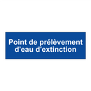 Point de prélèvement d'eau d'extinction