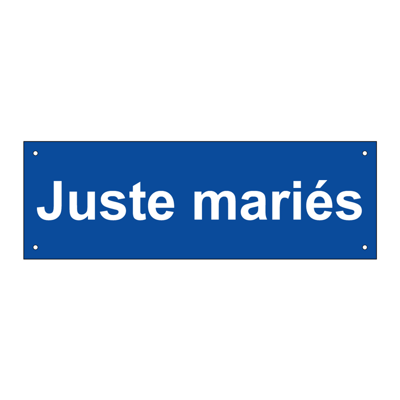 Juste mariés