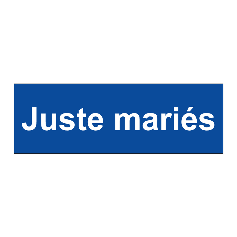 Juste mariés