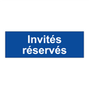 Invités réservés