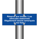 Réservé aux invités ! Les véhicules stationnés illégalement seront remorqués à vos frais !