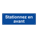 Stationnez en avant