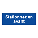 Stationnez en avant