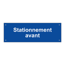 Stationnement avant