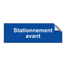 Stationnement avant