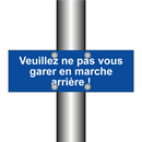 Veuillez ne pas vous garer en marche arrière !
