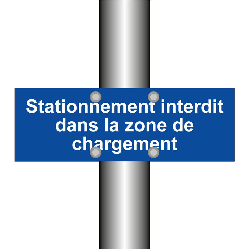 Stationnement interdit dans la zone de chargement