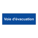 Voie d'évacuation
