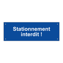 Stationnement interdit !