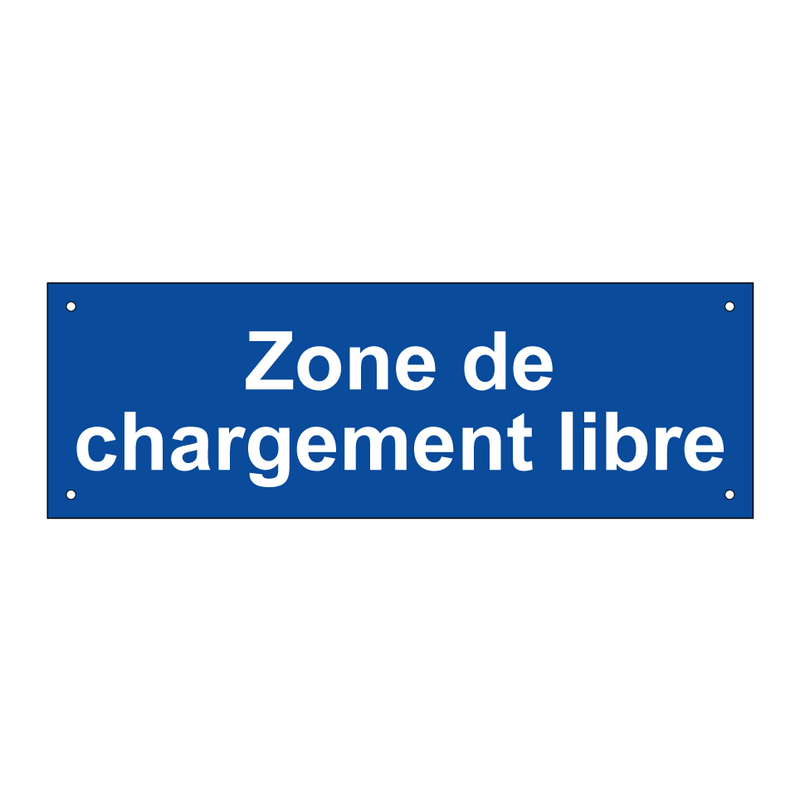 Zone de chargement libre