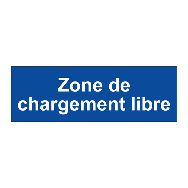 Zone de chargement libre