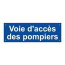 Voie d'accès des pompiers