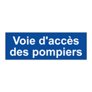 Voie d'accès des pompiers