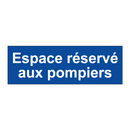 Espace réservé aux pompiers