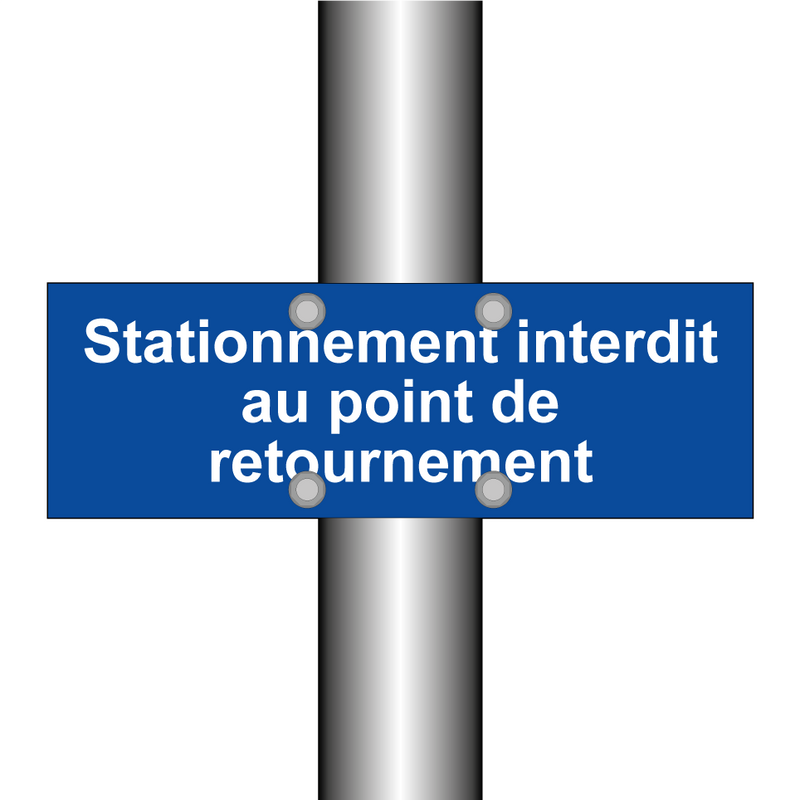 Stationnement interdit au point de retournement