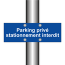 Parking privé stationnement interdit