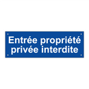 Entrée propriété privée interdite