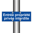 Entrée propriété privée interdite