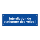Interdiction de stationner des vélos !