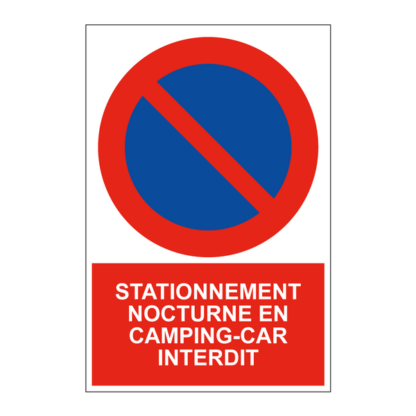 Stationnement nocturne en camping-car interdit