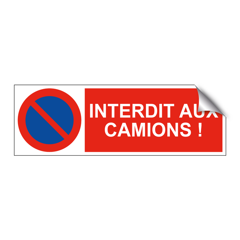 Interdit aux camions !