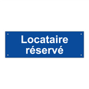 Locataire réservé