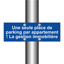 Une seule place de parking par appartement ! La gestion immobilière