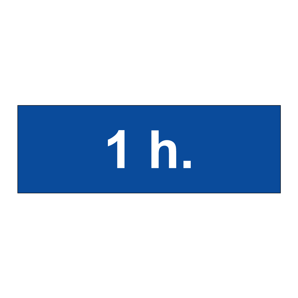 1 h.