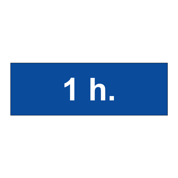 1 h.