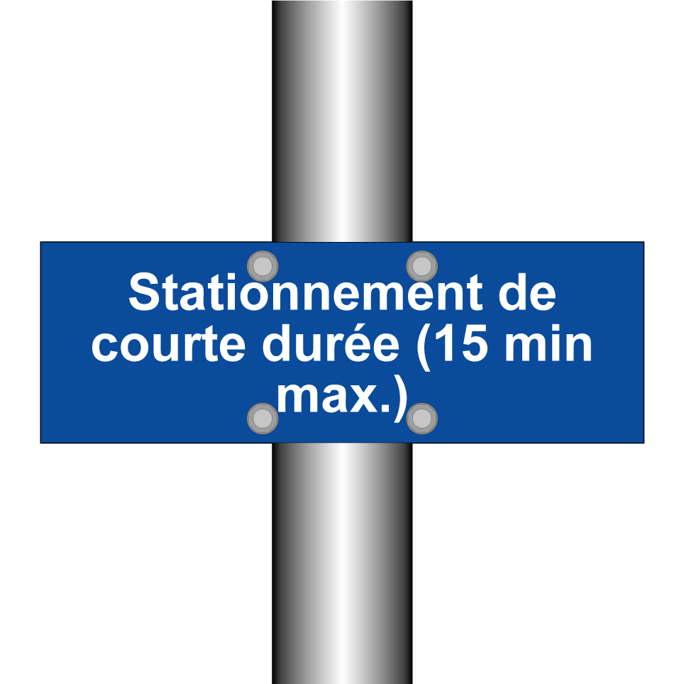 Stationnement de courte durée (15 min max.)
