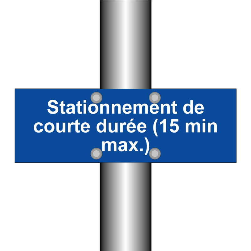 Stationnement de courte durée (15 min max.)