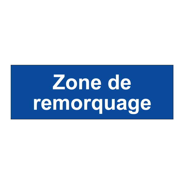 Zone de remorquage