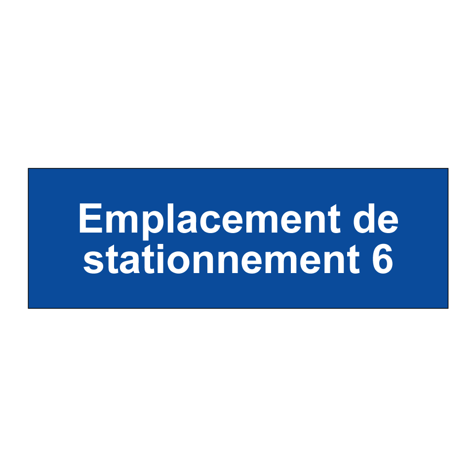 Emplacement de stationnement 6