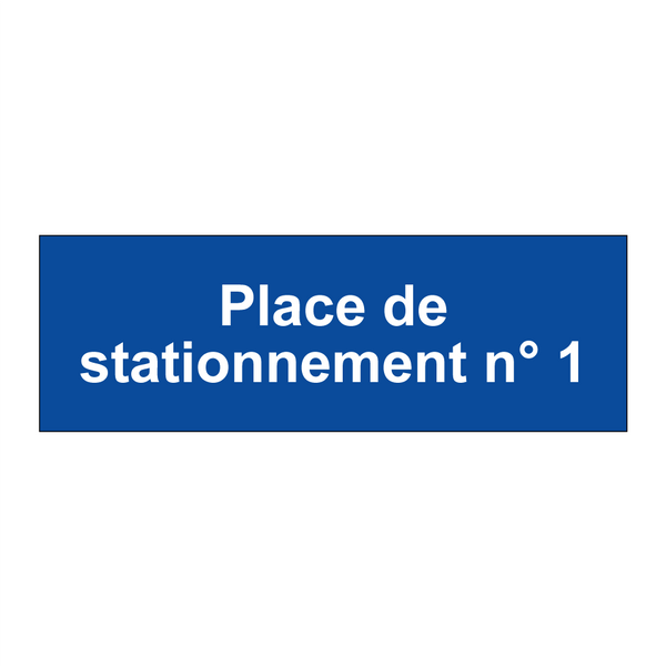 Place de stationnement n° 1