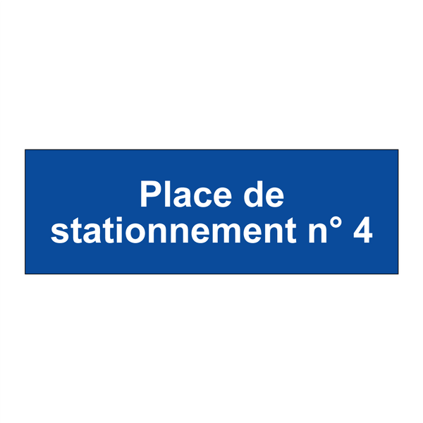 Place de stationnement n° 4