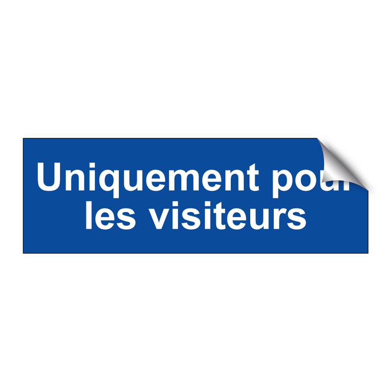 Uniquement pour les visiteurs