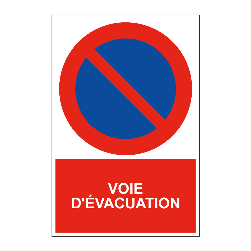 Voie d'évacuation