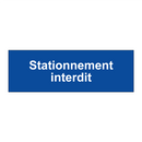 Stationnement interdit