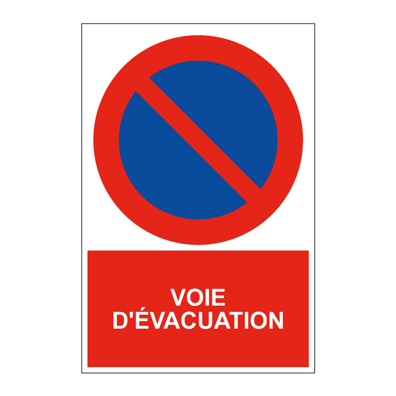 Voie d'évacuation