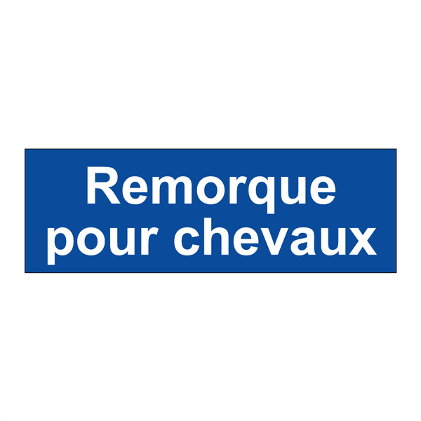 Remorque pour chevaux