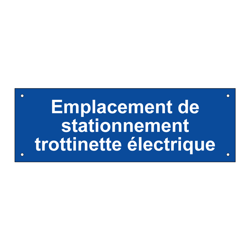 Emplacement de stationnement trottinette électrique