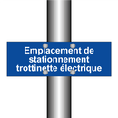Emplacement de stationnement trottinette électrique